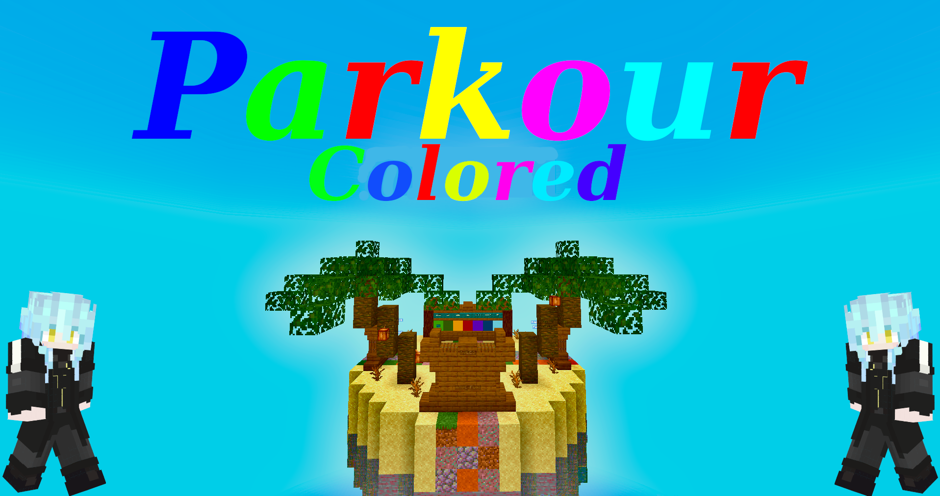 İndir Colored Parkour için Minecraft 1.17.1